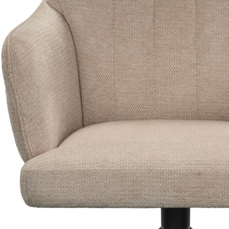 fauteuil pivotant OPHELIA tissu beige zoom assise