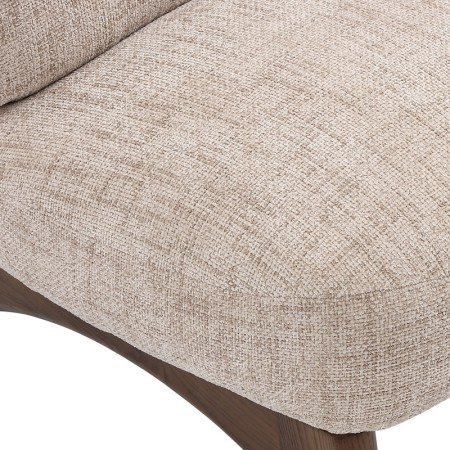 Fauteuil WANAKA Tissu beige vue assise
