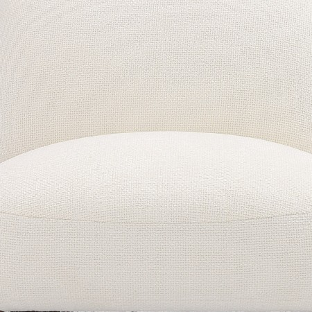 Fauteuil WANAKA Tissu blanc vue assise